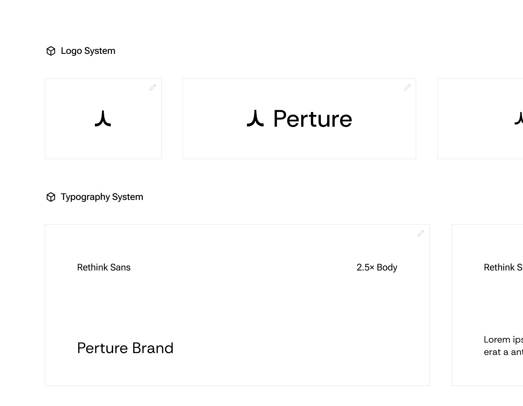 Perture Brand Pack product interface